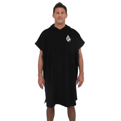 Toalha Poncho Volcom Deadly Stone Towel Black