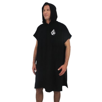 Toalha Poncho Volcom Deadly Stone Towel Black