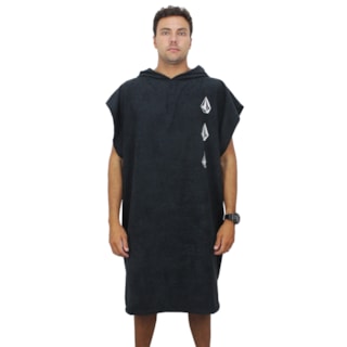 Toalha Poncho Volcom Iconic Preta