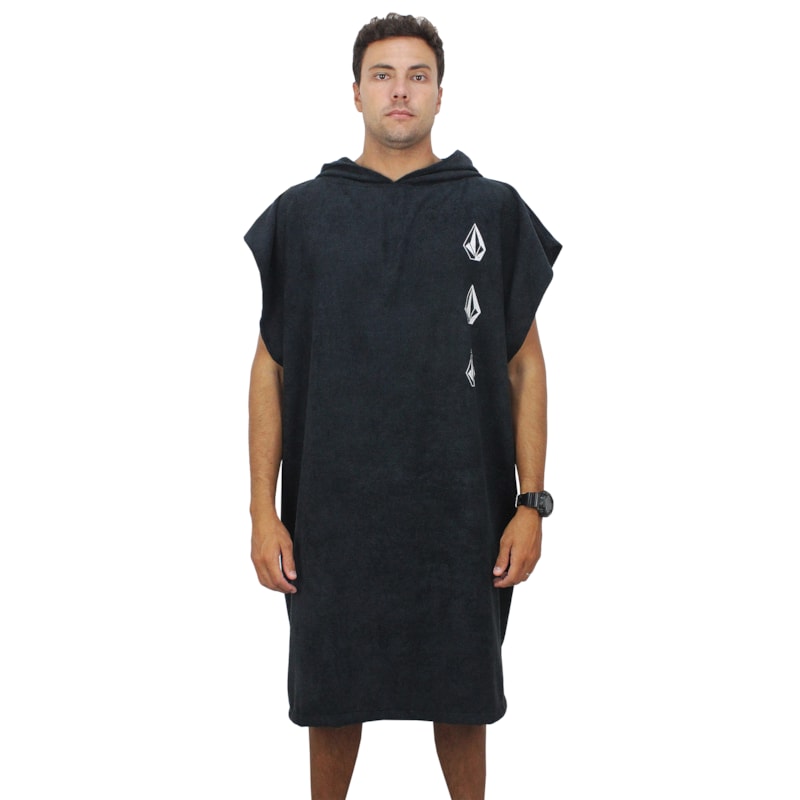 Toalha Poncho Volcom Iconic Preta