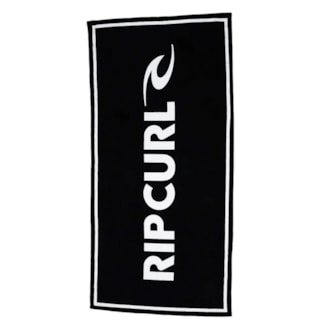 Toalha Rip Curl Brand Logo Towel Black Importada
