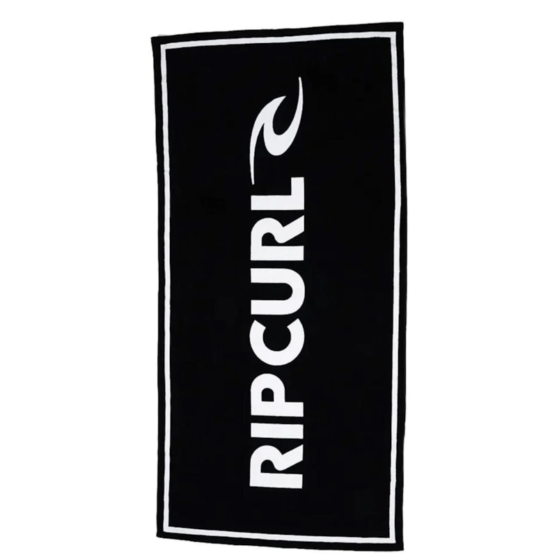 Toalha Rip Curl Brand Logo Towel Black Importada