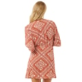 Vestido Rip Curl Soleil Wrap Mini Rust